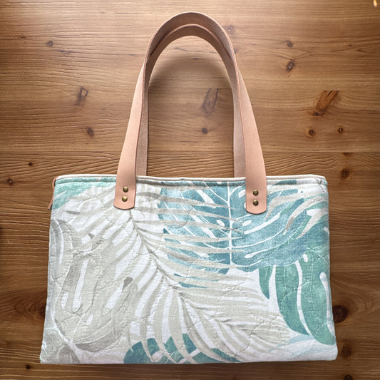 Monstera Palms Botanical Market Tote Bag